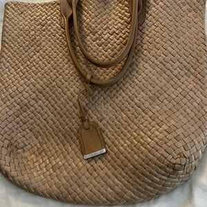 Cole Haan natural weave handbag
